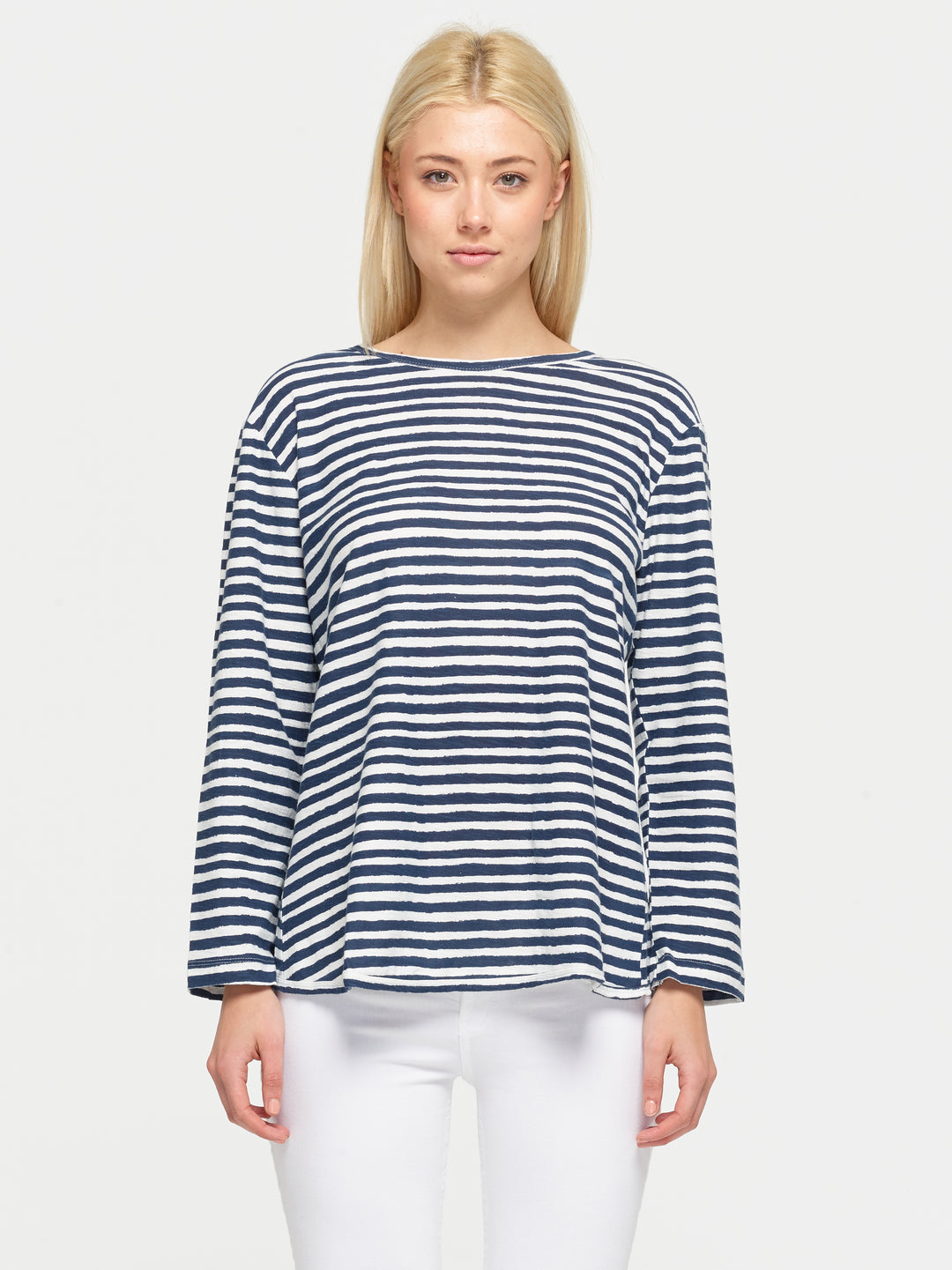 Navy Stripe Long Sleeve T-Shirt