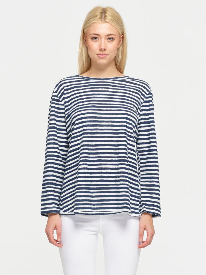 Navy Stripe Long Sleeve T-Shirt