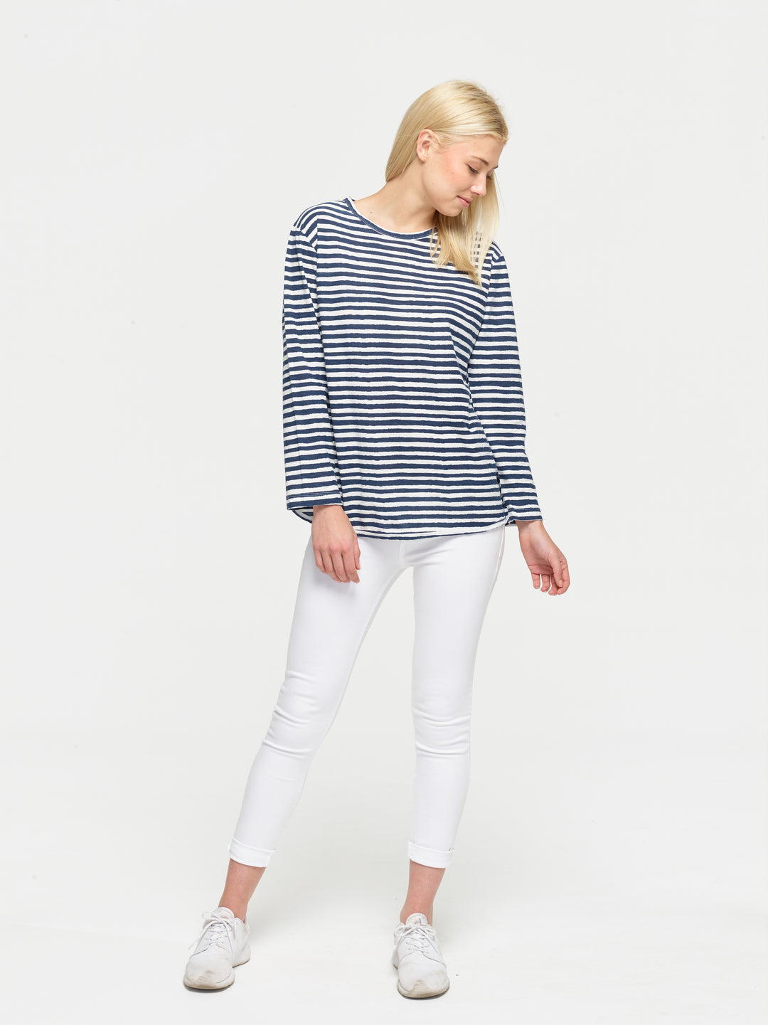 Navy Stripe Long Sleeve T-Shirt