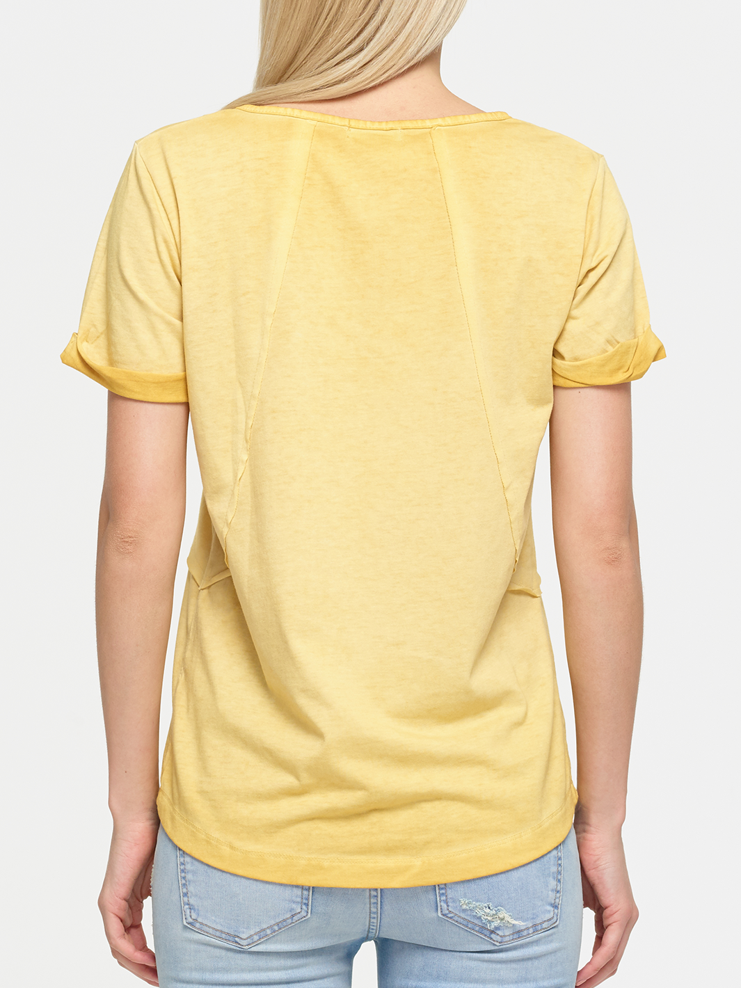 Paneled Mustard Tee