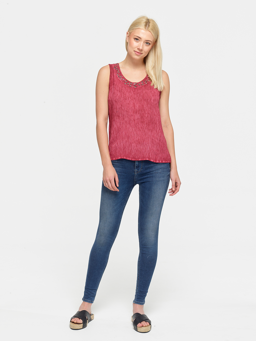 Georgie Maroon Top