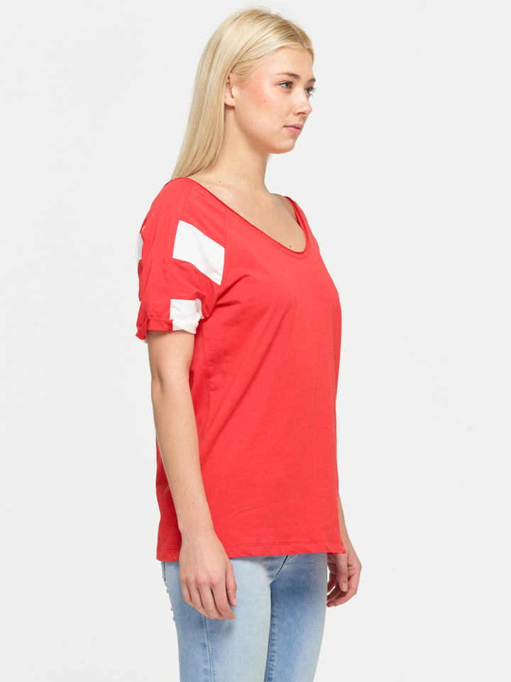 Stripe Sleeve T-Shirt