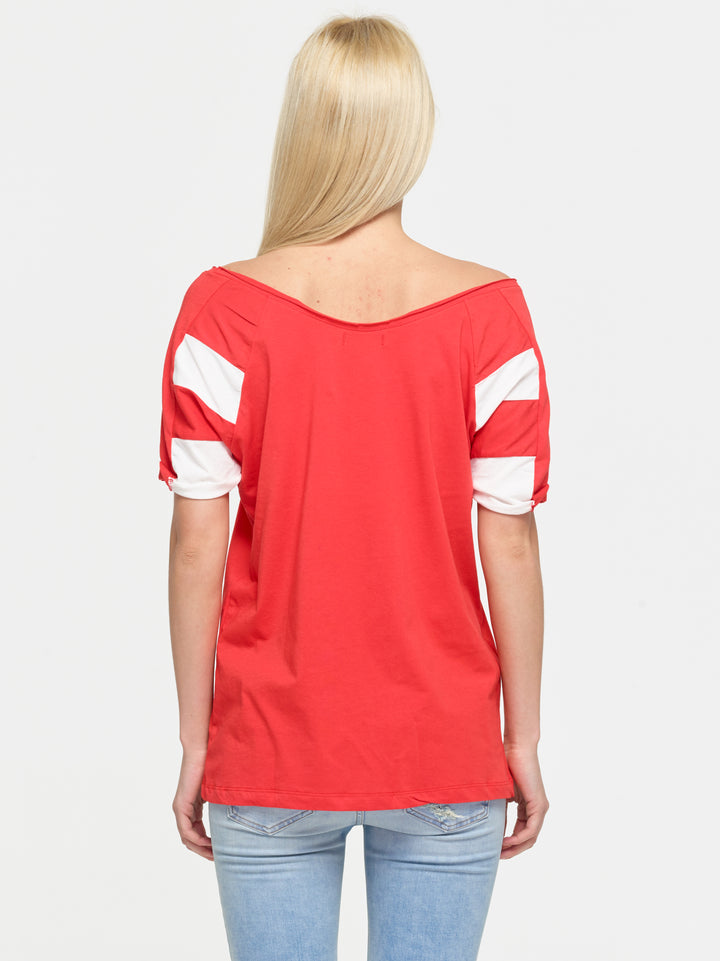 Stripe Sleeve T-Shirt