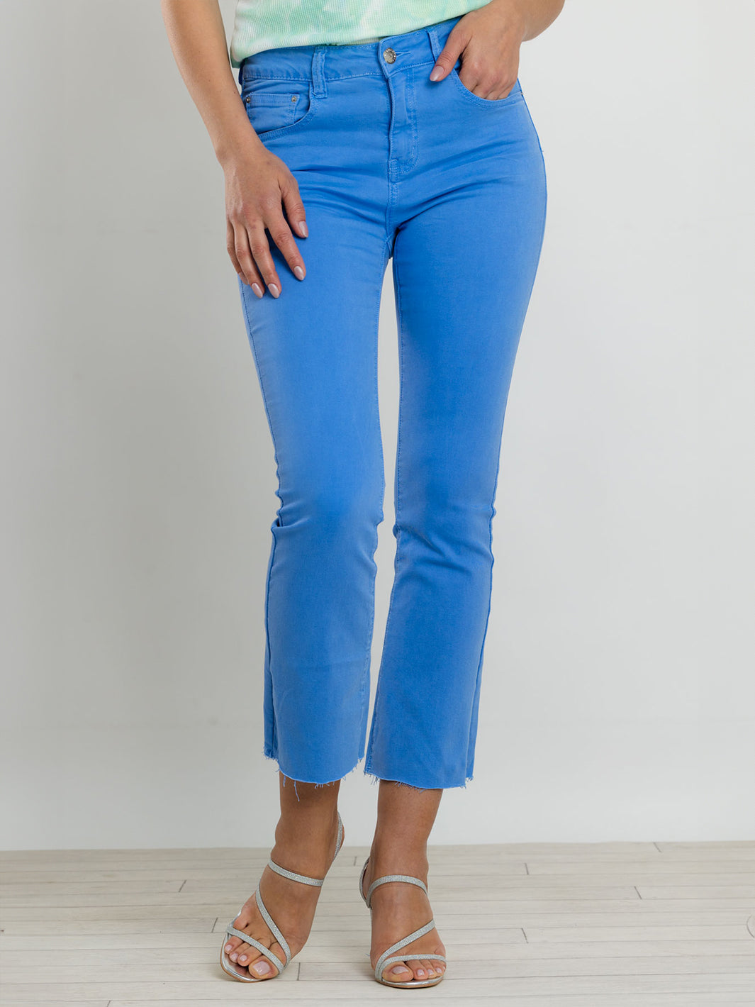 Camila Tranquil Blue Cropped Jean