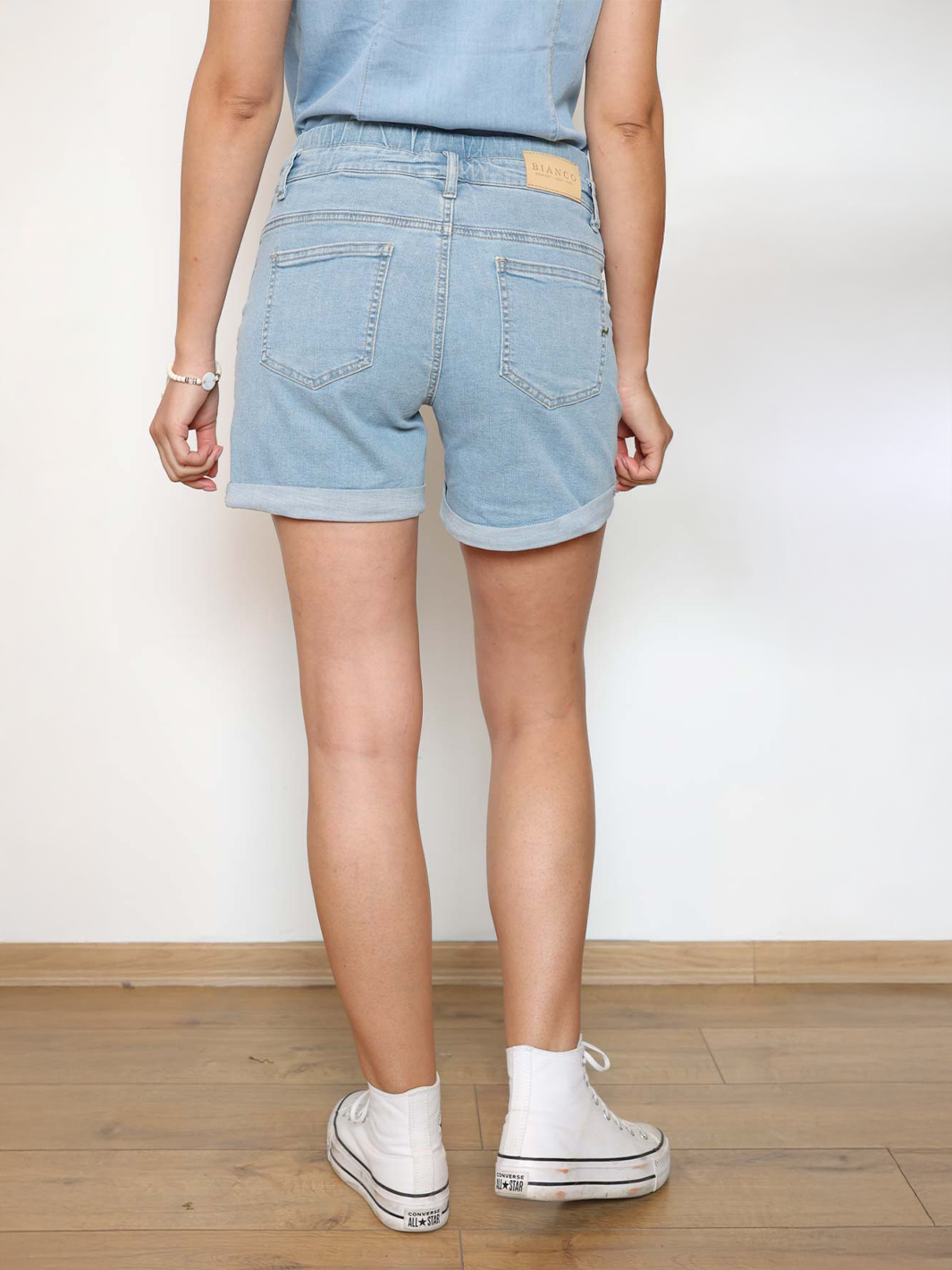 Carla Light Blue Denim Short