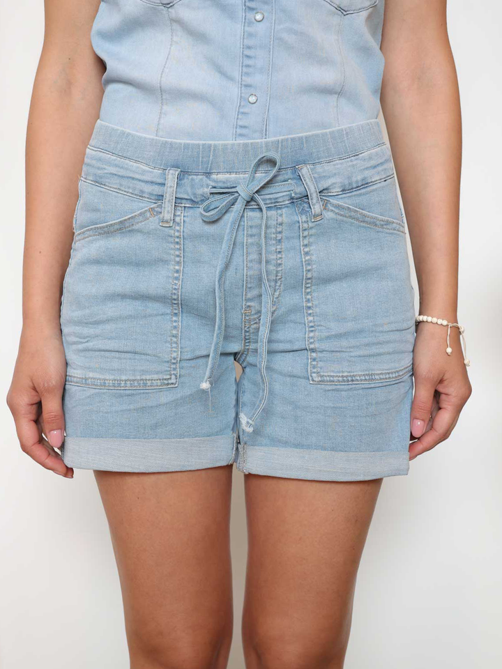 Carla Light Blue Denim Short