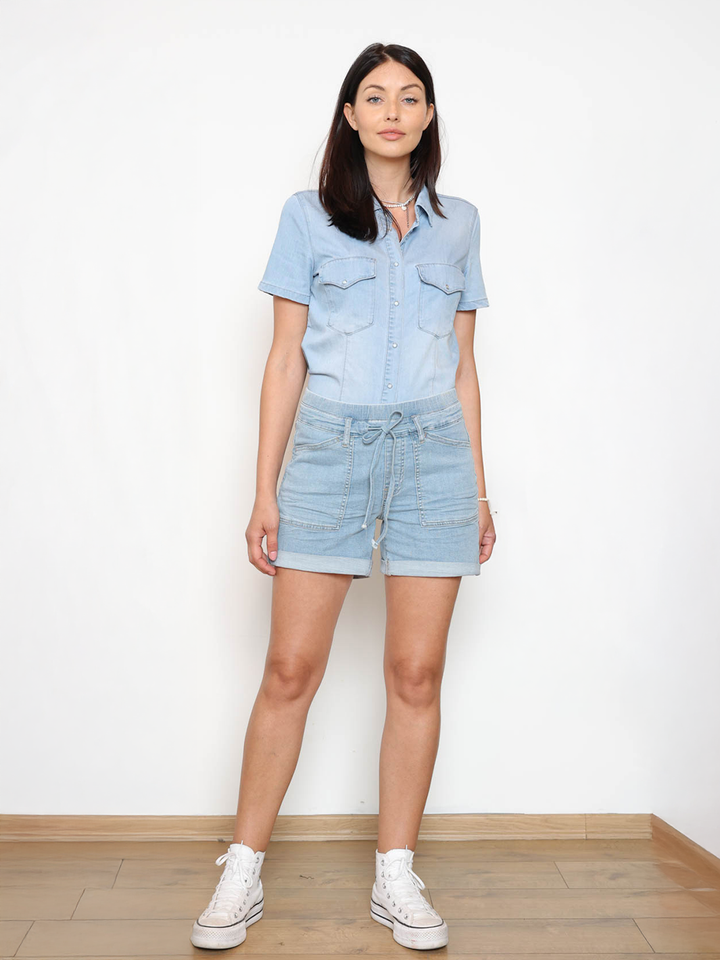 Carla Light Blue Denim Short