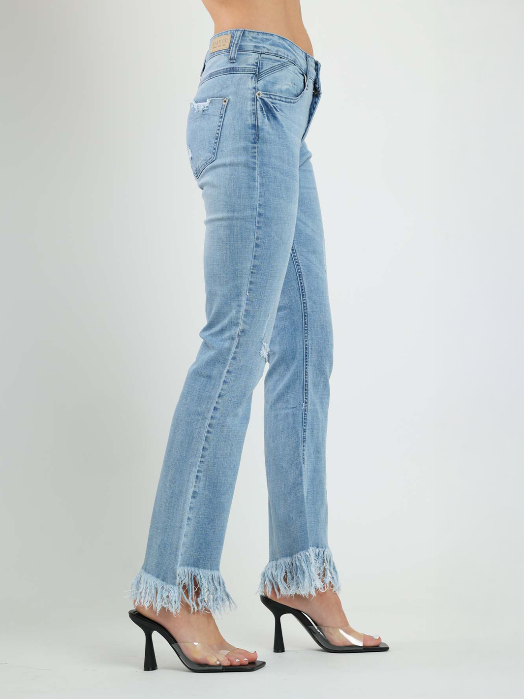 Elena Flared Jeans with Hem Detail