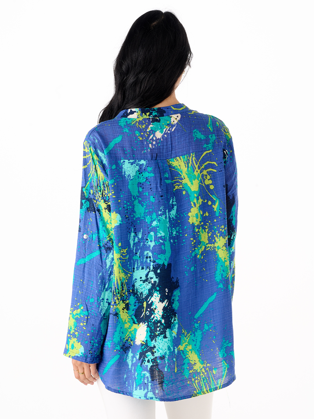 Grace Blue Floral Shirt