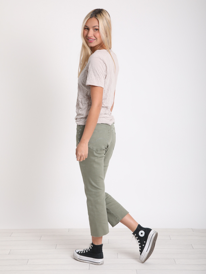 Ryan Olive Cropped Jean